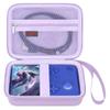 Elonbo Carrying Case for G350/ RG35XX Pro/ RG40XXV/ RG406V/ RG405V Retro Handheld Game Console, GiipGoop/ Voacle/ Anbernic Video Gaming Console Travel Storage Bag, Linux System Games Holder, Purple view 1