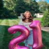 Pink 7 Balloon, Number Balloons 40 Inch, 7th Birthday Decorations for Girls Kids, Party Decoration for Women, Number 7 Balloon view 3