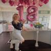 Pink 7 Balloon, Number Balloons 40 Inch, 7th Birthday Decorations for Girls Kids, Party Decoration for Women, Number 7 Balloon view 4