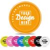 200 Custom Plastic Drink Chips,Imprint with Your Text Logo Image or Any Else for Bar,School,Wedding,Party,Event (Orange) view 1