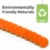 HAKITAROOM Set of 100 Opaque Plastic Learning Counters Mini Poker Chips Game Tokens with Storage Box (Orange, 1.26 Inch) view 3