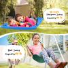 Hapfan Swing Sets for Backyard with Monkey Bars, Belt Swing, Platform Swing, Climbing Net, Trapeze Bar, Outdoor Playset for Kids view 4