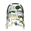 Personalized Baby Car Seat Canopy for Babies with Name, Custom Green Tractor Stroller Car Seat Covers for Boys Girls, Minky Nursing Carseat Cover for Breastfeeding, Car Seat Canopies for Newborn view 1