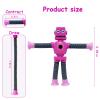 16 PCS Suction Cup Robot Toy,Shape Changing Telescopic Pop Tubes Autism Sensory Toy Kids Girls Boys Toddlers Adult,Funny Robot Action Figure Bendable Fidget Toy Gift Birthday Party Favors Christmas view 2