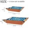 Abstract Flower Dice Tray PU Leather Dice Rolling Tray Folding Dice Holder for Dice Games, Like RPG, DND and Other Table Games view 4