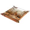 Autumn Forest Kangaroo Dice Tray PU Leather Dice Rolling Tray Folding Dice Holder for Dice Games, Like RPG, DND and Other Table Games view 1