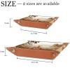 Autumn Forest Kangaroo Dice Tray PU Leather Dice Rolling Tray Folding Dice Holder for Dice Games, Like RPG, DND and Other Table Games view 4