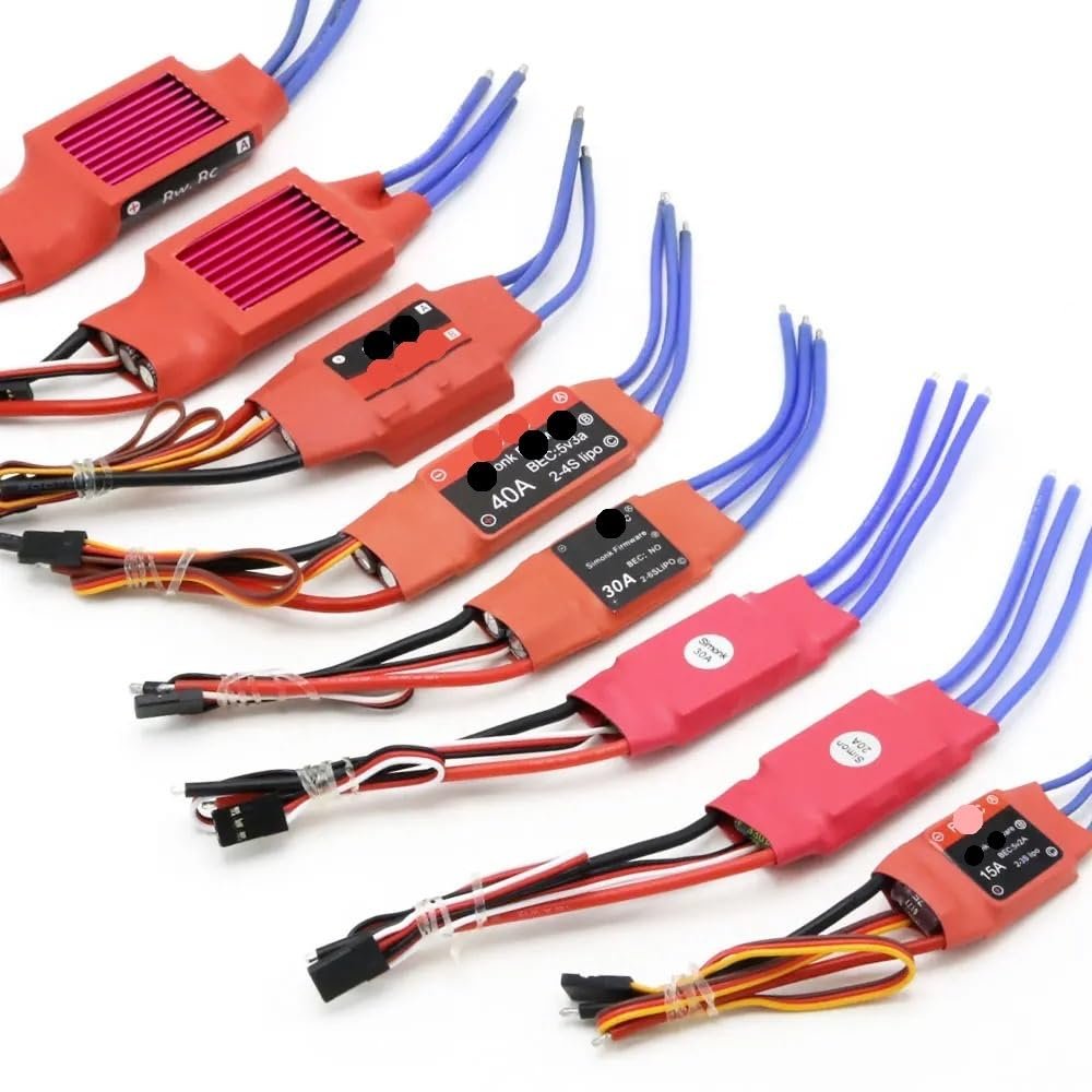 Si-mon-k 10A 12A 15A 20A 30A 40A 50A 70A 80A Firmware Electronic Speed Controller ESC fit for Multicopter Helicopter (Color : SimonK 80A-OPTO)