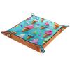 Ice Cream Dice Tray PU Leather Dice Rolling Tray Folding Dice Holder for Dice Games, Like RPG, DND and Other Table Games view 1
