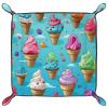 Ice Cream Dice Tray PU Leather Dice Rolling Tray Folding Dice Holder for Dice Games, Like RPG, DND and Other Table Games view 2
