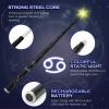 WizWonders Light Up Wizard Magic Wand with 5 Light Colors, Rechargeable Illuminating Constellation Wands for Kids Witch Cosplay Party Favors, Cancer view 2