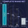 WizWonders Light Up Wizard Magic Wand with 5 Light Colors, Rechargeable Illuminating Constellation Wands for Kids Witch Cosplay Party Favors, Cancer view 3