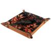 Autumn Crow Leaves Dice Tray PU Leather Dice Rolling Tray Folding Dice Holder for Dice Games, Like RPG, DND and Other Table Games view 1