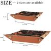 Autumn Crow Leaves Dice Tray PU Leather Dice Rolling Tray Folding Dice Holder for Dice Games, Like RPG, DND and Other Table Games view 4