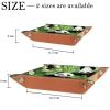 Animals Panda Forest Dice Tray PU Leather Dice Rolling Tray Folding Dice Holder for Dice Games, Like RPG, DND and Other Table Games view 4