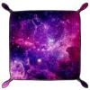 Galaxy Star Dice Tray PU Leather Dice Rolling Tray Folding Dice Holder for Dice Games, Like RPG, DND and Other Table Games view 2