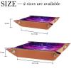 Galaxy Star Dice Tray PU Leather Dice Rolling Tray Folding Dice Holder for Dice Games, Like RPG, DND and Other Table Games view 4