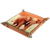African Elephant Dice Tray PU Leather Dice Rolling Tray Folding Dice Holder for Dice Games, Like RPG, DND and Other Table Games view 1