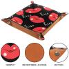 Red Lips Dice Tray PU Leather Dice Rolling Tray Folding Dice Holder for Dice Games, Like RPG, DND and Other Table Games view 3