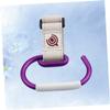 KOMBIUDA Stroller Hook Clips Heavy-Duty Aluminum Hangers for Diaper Bags Purses Accessories Convenient Organizer White Belt and Purple Hook for Strollers Bikes Wheelchairs view 3