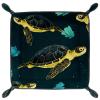 Animals Sea Turtles Dice Tray PU Leather Dice Rolling Tray Folding Dice Holder for Dice Games, Like RPG, DND and Other Table Games view 2