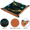 Animals Sea Turtles Dice Tray PU Leather Dice Rolling Tray Folding Dice Holder for Dice Games, Like RPG, DND and Other Table Games view 3