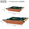 Animals Sea Turtles Dice Tray PU Leather Dice Rolling Tray Folding Dice Holder for Dice Games, Like RPG, DND and Other Table Games view 4