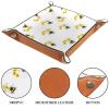 Bees Dice Tray PU Leather Dice Rolling Tray Folding Dice Holder for Dice Games, Like RPG, DND and Other Table Games view 3
