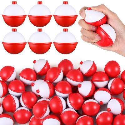 Libima 24 Pcs 2'' Fishing Bobber Stress Ball Squeeze Fidget Toy Fishing Themed Party Favor Fun Stress Relief Toy for Teen Adult Improve Grip Strength Release Pressure Finger Exercise