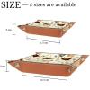 Roosters and Chickens Dice Tray PU Leather Dice Rolling Tray Folding Dice Holder for Dice Games, Like RPG, DND and Other Table Games view 4
