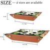 Animal Panda Forest Dice Tray PU Leather Dice Rolling Tray Folding Dice Holder for Dice Games, Like RPG, DND and Other Table Games view 4