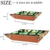 Cartoon Avocado Fruits Dice Tray PU Leather Dice Rolling Tray Folding Dice Holder for Dice Games, Like RPG, DND and Other Table Games view 4