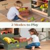 ROBOTIME Wooden Grocery Store Playset, Kids Play Store, Starlight Market Kitchen Playset Stand- Realistic Pretend Play Set with Lights, Chalkboard, Gift for Boys Girls 3+ view 3