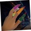 Abaodam 40pcs Halloween Witch Fingers Dark Fake Nails for Cosplay Party Props for Witches Ghosts and for Halloween Decor and Costume Events view 2