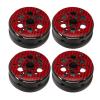 4 Piece Ultralight Carbon Fiber Rc Car Wheels, 1.9 Inch, Precise Fit For 1/10 Rc Vehicles, Premium Construction, Enhanced Performance, Perfect For Off Road Enthusiasts (Red) view 1