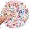 100PCS Axolotl Sticker Cute Animal Stickers for Adults, Glueewee Vinyl Waterproof Kawaii Axolotl Stickers for Water Bottles Laptop Luggage Journaling view 3