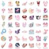100PCS Axolotl Sticker Cute Animal Stickers for Adults, Glueewee Vinyl Waterproof Kawaii Axolotl Stickers for Water Bottles Laptop Luggage Journaling view 4
