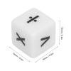 20 Six Sided Math Arithmetic Dice in Lightweight, Durable Plastic Featuring an Easy to Read Design That's Perfect for Classroom Use, Homeschooling, and Fun Learning Experiences view 2
