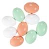 BESTonZON 9pcs Wooden Simulation Decorations for Easter Fake Wood Eggs for Crafting Home and for Spring Celebrations and Boys and Girls Activities view 1