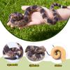 SIENON 2Pcs Realistic Fake Snakes Toys Figures, Soft Rubber Lifelike Garden Poisonous Scare Birds and Squirrels, Viper Rattlesnake Stress Relief Gag Toys Halloween Prank Props view 3