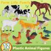 Farm Animal Toy Set with Red Barn, 33Pcs Farm Barn Playset for Kid Toddler 3-5 5-7 Year Old including Animal Figure Farmer Tractor and Farm Life Accessories Horse Cow Sheep Goose Duck Cat Dog view 3