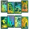 CRAFTERIAN Foil Tarot Cards, 78 Tarot Deck, Original Tarot Cards for Beginners and Experts with Guide Book and Gift Bag, Fortune Telling Game, Divination Tools for All Skill Levels, Green. view 1