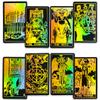 CRAFTERIAN Foil Tarot Cards, 78 Tarot Deck, Original Tarot Cards for Beginners and Experts with Guide Book and Gift Bag, Fortune Telling Game, Divination Tools for All Skill Levels, Black. view 1