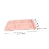 GRIRIW Bowl Plate Set Straw Material Drop Separate Plates Cutlery Set for Boys and Girls Meals view 4