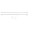 1/12 Scale Miniature Curtain Rod with Exquisite Craftsmanship, Alloy Dollhouse Double Layer Curtain Rod for Window view 2