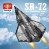 Aetheria SR-72 Fighter Jet UAV Bricks Set 1:35 Reconnaissance Aircraft with Stand, Military Airplanes Designed by bru_bri_mocs, Collectors & Enthusiasts Gift for Adult-2071 Pieces view 2