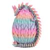 EXQDYNM 3D Printed Dragon Egg Toy 12" Crystal Articulated Dragon with Eyes Decor Collectible view 1