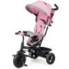 BABY JOY Tricycle, 4 in 1 Toddler Bike w/Removable Canopy, Adjustable Push Handle, Reversible Seat, Safety Belt, Folding Footrest & Storage Basket, Toddler Tricycle for Boys Girls 9-60 Months (Pink) view 1
