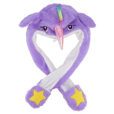 VICASKY Unicorn Hat Up Ears Hat Ear Unicorn Plush Movable s s Has Purple Will Move Headg