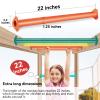 JPOIP 7 Colors 22 Inch Steel Monkey Bars Ladder Rungs Set for Backyards Playground and Children Indoor and Outdoor Climbing Kit (7 Pack) view 4